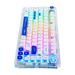Teclado Gamer Game Factor KBG800 RGB 60%, Teclado Mecánico, Switch Gray, Inalámbrico, Blanco (Español) - comprar en línea