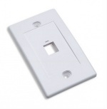 Tapa para Caja (Faceplate), Montaje al Ras, 1 Salida, Blanco. 163286 Intellinet.