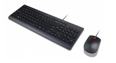 Kit de Teclado y Mouse Essential, Alámbrico, USB, Negro (Español) Lenovo