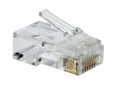 Paquete De Plug Rj-45 Cat6 Xcase Con 100 Piezas Transparentes
