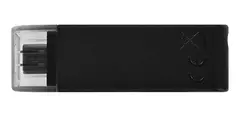 Memoria USB 64GB, USB-C 3.2, Negro, Kingston DataTraveler 70 - comprar en línea