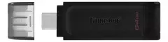 Memoria USB 64GB, USB-C 3.2, Negro, Kingston DataTraveler 70 en internet