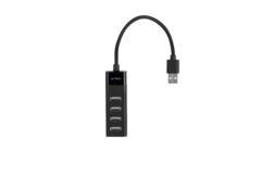 Hub Acteck Dh420, 4 Puertos Usb 2.0, 480 Mbps, Cable 30 Cm