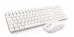 Kit de Teclado y Mouse Ghia GT4000WG, RF Inalámbrico, Blanco