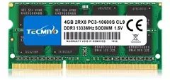 Memoria Ram Tecmiyo 2gb Ddr3-1333 Sodimm Pc3-10600s