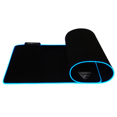 Mousepad Game Factor MPG500 XL RGB, 80 x 30cm, Grosor 4mm, Negro - tienda en línea