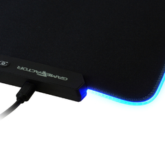 Mousepad Game Factor MPG500 XL RGB, 80 x 30cm, Grosor 4mm, Negro en internet