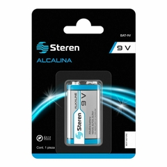 Pila alcalina "9V" (cuadrada) Steren