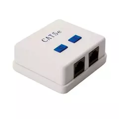 Roseta doble, RJ45 CAT 5e