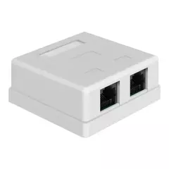 Roceta doble, RJ45 CAT 6