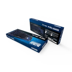 Teclado Gamer Multimedia , USB, 1.5m, Iluminacion RGB, AntiGhosting, Color Negro, 12 Teclas multimedia, base metalica, Cable hilado. Vorago KB-502 - tienda en línea