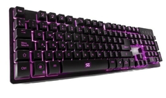 Teclado Gamer Multimedia , USB, 1.5m, Iluminacion RGB, AntiGhosting, Color Negro, 12 Teclas multimedia, base metalica, Cable hilado. Vorago KB-502 - comprar en línea