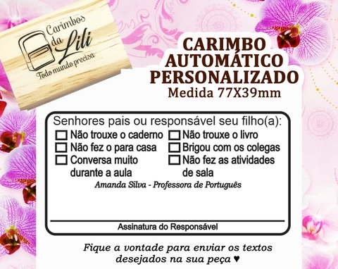 Carimbo Pedagógico para os Pais