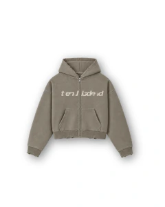 STONE ZIP HOODIE