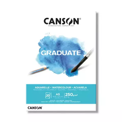 Block Canson Graduate Aquarelle - A5