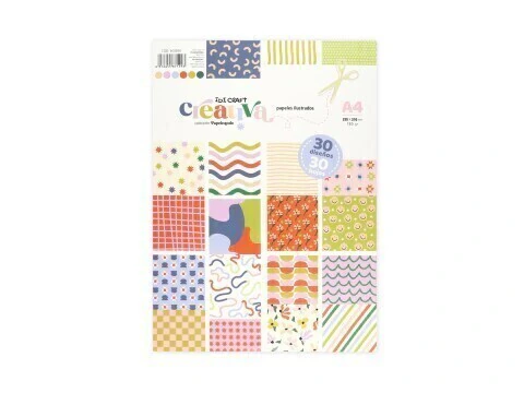 Papel para Scrap A4 - Creativa