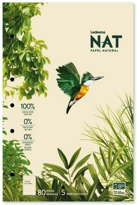Block NAT A4 80 hojas - rayado