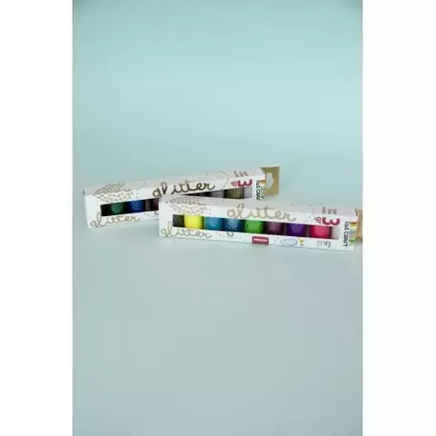 Set de Glitter en polvo - 9pcs de 3gr c/u