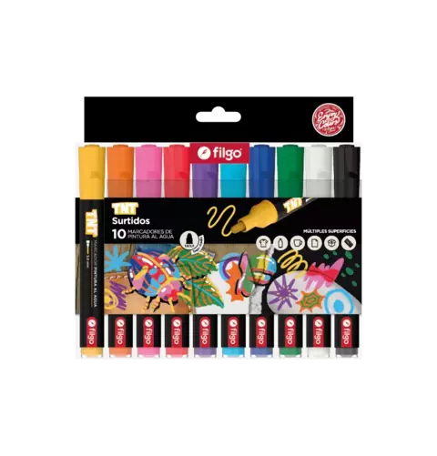 Marcador pintura al agua TNT 3.0 / Estuche 10