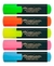 Combo resaltadores TEXTLINER 48 x 5 colores – Faber Castell