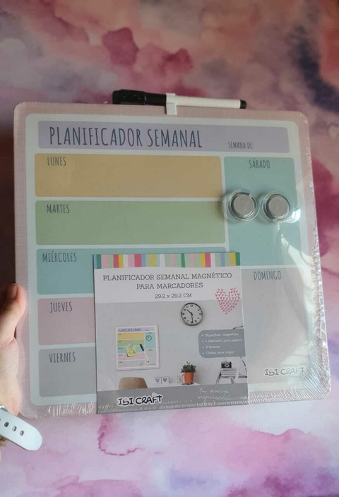 Pizarra planificador ibicraft - 30×30 semanal - comprar online