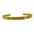 Brazalete dorado grabado láser en internet