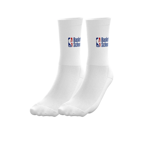 Meia NBA Basketball School Crew Branco - comprar online