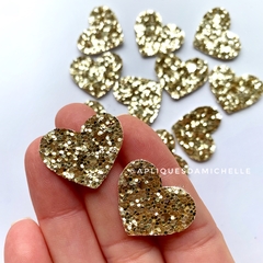 Mini Coração Dourado - 20 unidades
