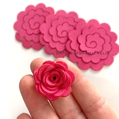 Rosa Espiral P | 7 unidades | em CAMURÇA CAPRI