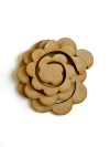 Molde Rosa Espiral - MDF