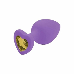 Plug Anal G Silicone Coração 9,0 X 4,0 Cm