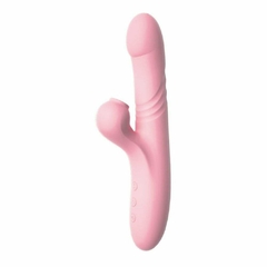 Lilo Vibrador Ponto G Com Vai e Vem e Clitóris com 10 Modos de Vibração e Pulsação VipMix