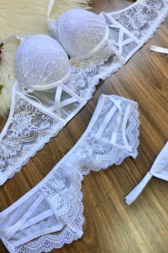 Conjunto Anny de Bojo Com Detalhes de Alça e Cinta Liga - Diamondsexshop - Encontre os melhores Produtos de Sex Shop