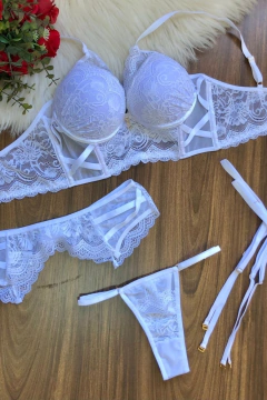 Conjunto Anny de Bojo Com Detalhes de Alça e Cinta Liga - loja online