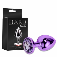 Plug P De Metal Com Detalhe Em Pedra Hard