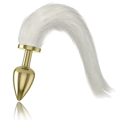 Plug Anal Pequeno com cauda branca Hard - comprar online