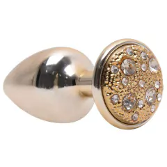 Plug P Metal Com Pedra Cravejada Em Strass Hard 6,5 x 2,5cm - comprar online