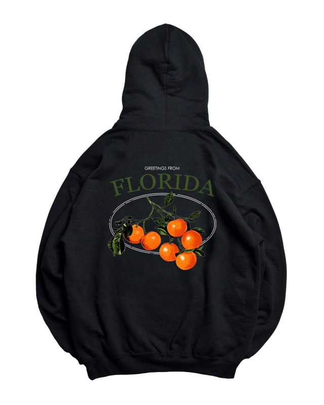 Hoodie Oranges Negro thumbnail 2