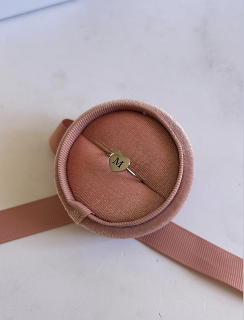 Anillo de corazón mini personalizado (ajustable) - comprar en línea