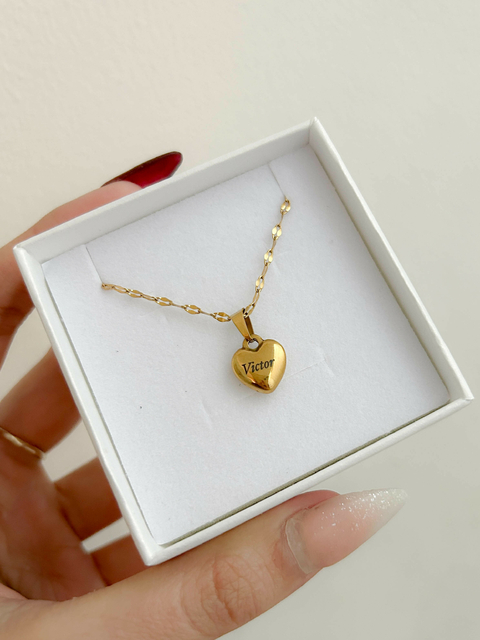 Collar de mini corazón personalizado - comprar en línea