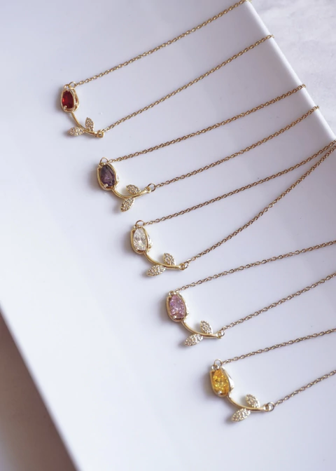 Collar Tulipan Dorado - comprar en línea