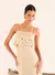 Vestido Com Bordado Manual Bege Fresh Open na internet
