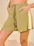 Short Verde Raffia Open - comprar online
