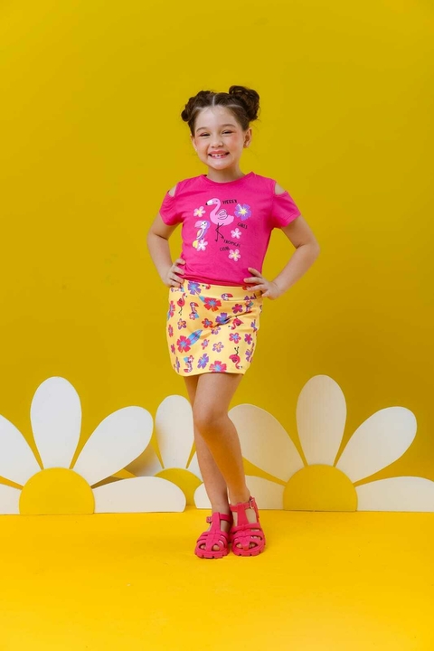 Conjunto Dia a Dia Rosa Flamingo