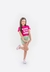 Conjunto Make you Happy (PINK) - Menina Flor Kids - Moda infantil Para Meninas 