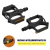 PEDAL PLATAFORMA 9/16 ALUM PRETO C/ BUCHA | 9185