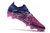 Chuteira Adidas Predator Edge.1 Low FG Campo - Azul e Rosa "UEFA Champions League"