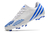 Chuteira Adidas Predator Edge Lethal Zones.1 FG Campo - Branca e Azul - loja online