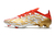 Chuteira Adidas X Speedflow.1 FG Campo - Branca, Dourada e Vermelha - Tiger Sports | A Loja dos Torcedores e Amantes do Futebol!