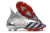 Chuteira Adidas Predator Freak+ FG Campo - Prata e Vermelha